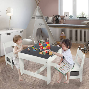 Harriet Bee Garikoitz Kids 3 Piece Arts And Crafts Table and Chair